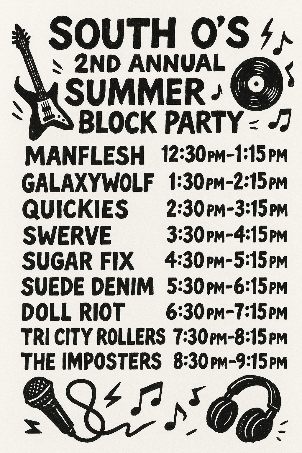 South O's Block Party Lineup